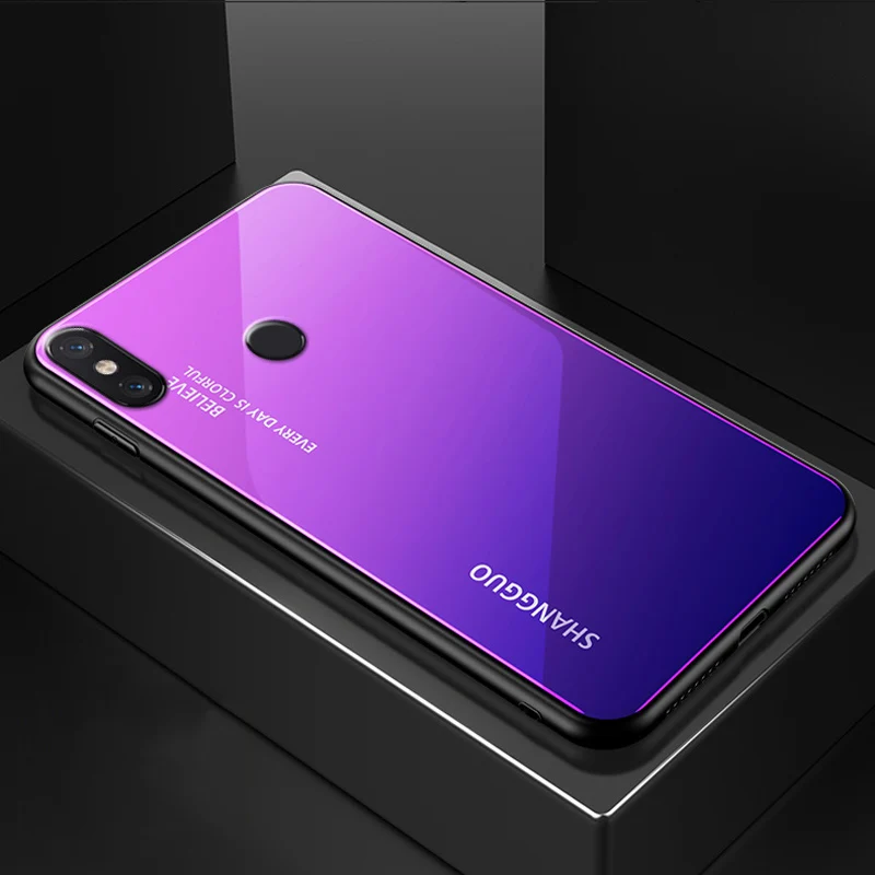 Корпус для xiaomi mi x 2 s mi x2s случае телефон Обложка градиент закалённое Защитное стекло для xiaomi mi x 2 mi x2 крышка shell