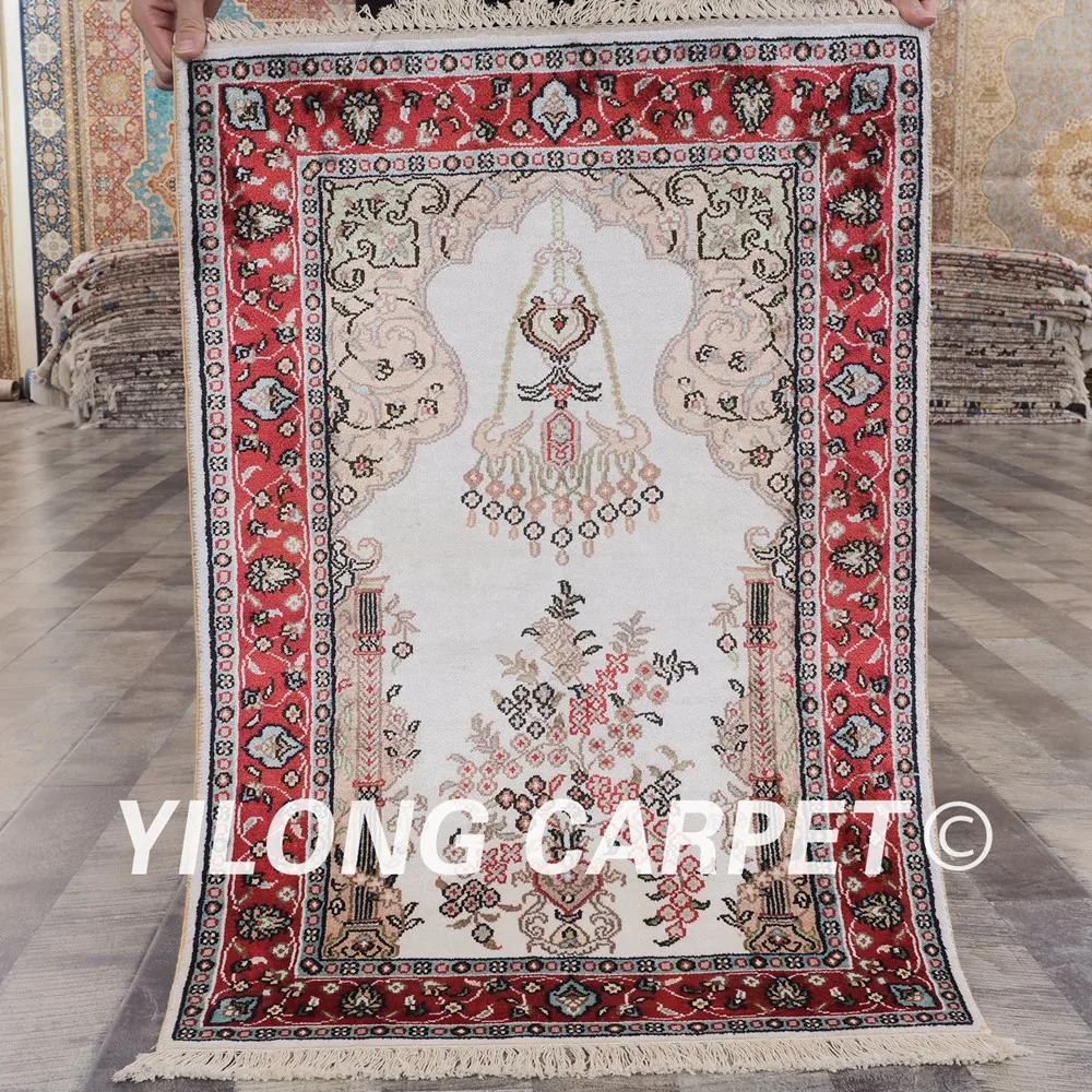 YILONG 2 'x 3' Восточный шелковый ковер ручной работы изысканный персидский