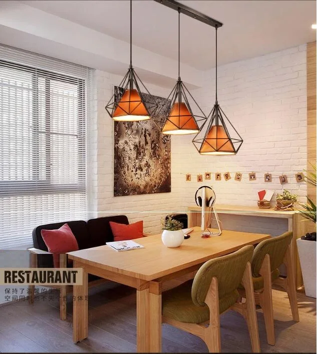 Современный подвесной светильник LuKLoy простой в стиле лофт обеденный стол