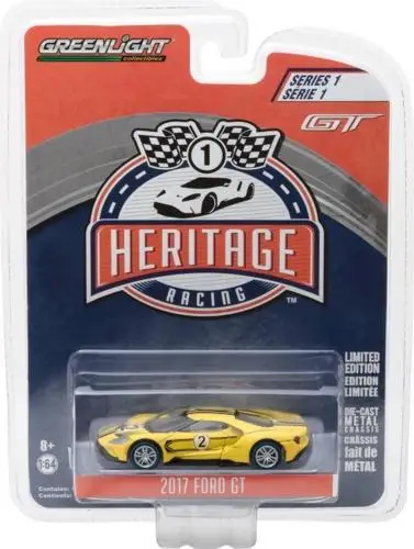 GreenLight 1:64 2017 Ford GT 1967 #2 GT40 Mk IV игрушечный автомобиль из сплава игрушки для детей