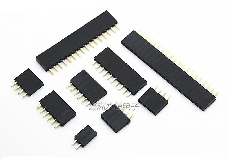 Однорядный Женский Разъем 2 54 мм шаг PCB штырьковый разъем фоторазъем
