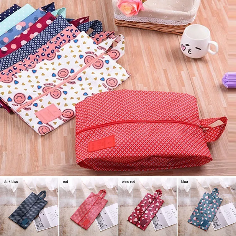 Portable Waterproof Travel Shoe Bag Nylon Storage Pouch Convenient Organizer Shoes Sorting Zipper Tote JJJSN10935 | Дом и сад