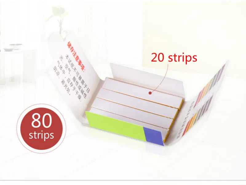 5 Pack/LOT 80 Strips/Pack PH Test Full Range 1-14 Alkaline Acid Indicator Strips Testing Litmus For Aquarium Pond Water | Дом и сад