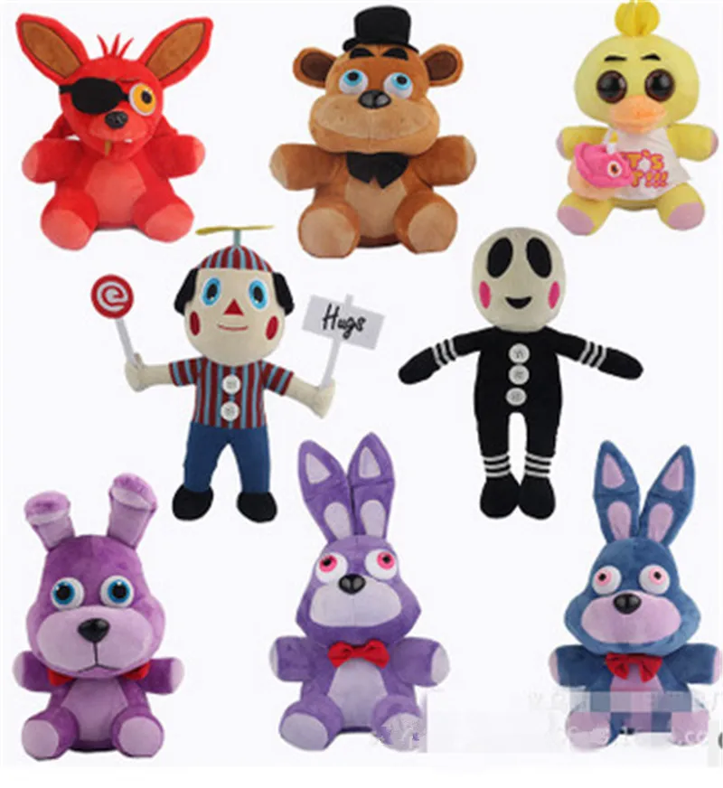 Горячая пять ночей у Фредди плюшевый 25 см Медведь Лиса утка кролик Клоун плюшевые