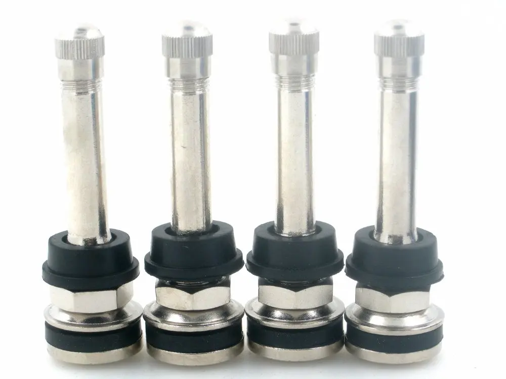 4 Qty TR416L 2 1/4 &quotХромированный металлический Болтовой стержень клапана шины