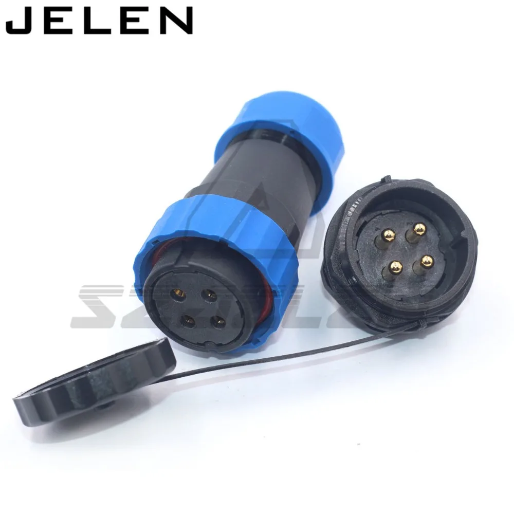 SD28TP ZM водонепроницаемый разъем 4 контактный (гнездо) гнездо (папа) IP68 кабель