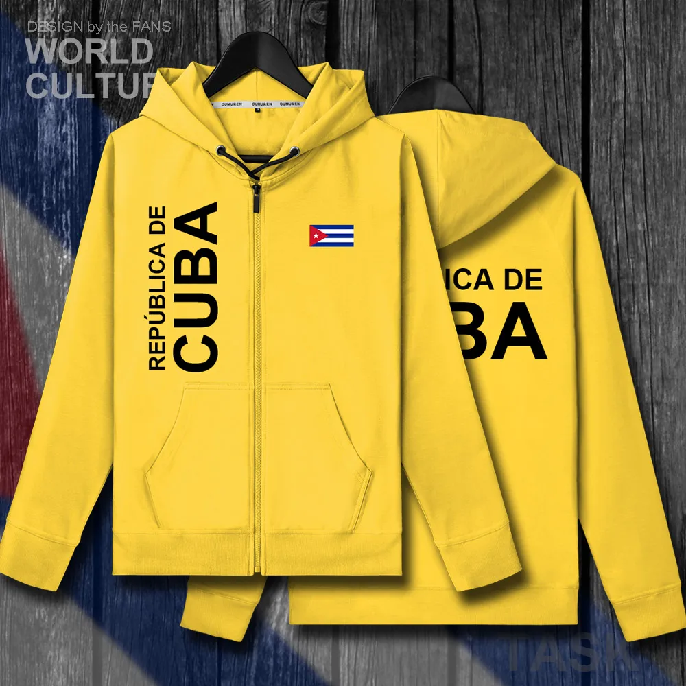 

Cuba CU CUB Мужская толстовка с капюшоном, на молнии, трикотажный кардиган, пальто, мужская куртка, национальная одежда, спортивный костюм, 2018