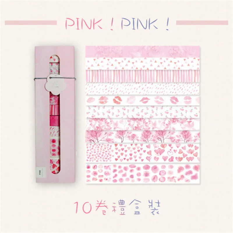 10 шт./кор. Милая японская лента для маскировки сакуры декоративный скотч с