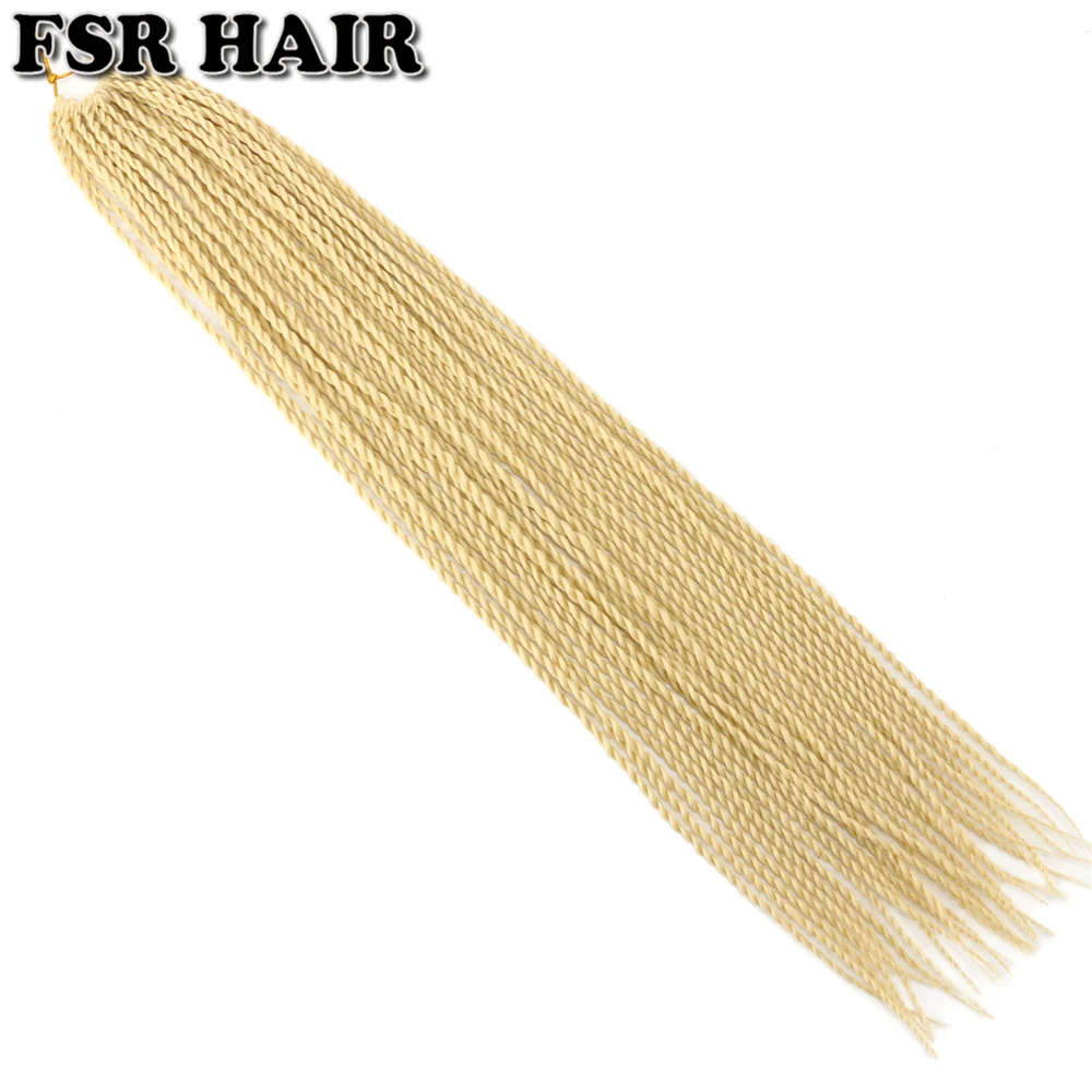 FSR 22 дюйма Сенегальские скрученные волосы крючком косы 30 корней/упаковка синтетические плетеные волосы для женщин
