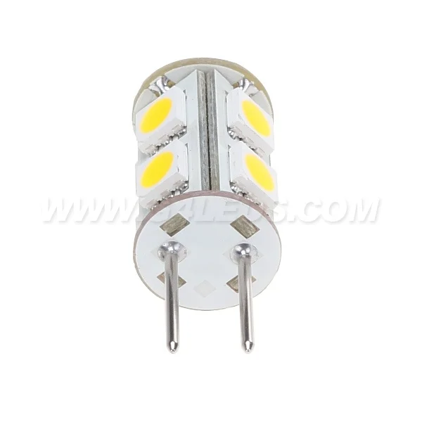 Бесплатная доставка SMD LED G6.35 Lamp 5050 9pcs DC10 30V/AC10 20V White Warm white 5 шт./лот|led g6.35|warm whiteled lamp