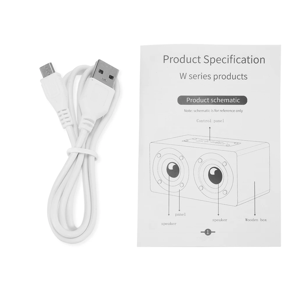 W5 Bluetooth динамик портативный беспроводной плеер деревянный дизайн HiFi аудио Suppor TF