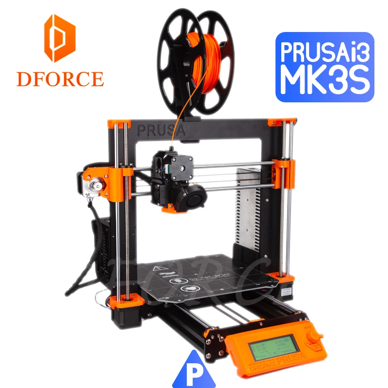 D FORCE Cloned Prusa I3 MK3S полный комплект (исключая Einsy Rambo board) PETG материал 3D принтер DIY