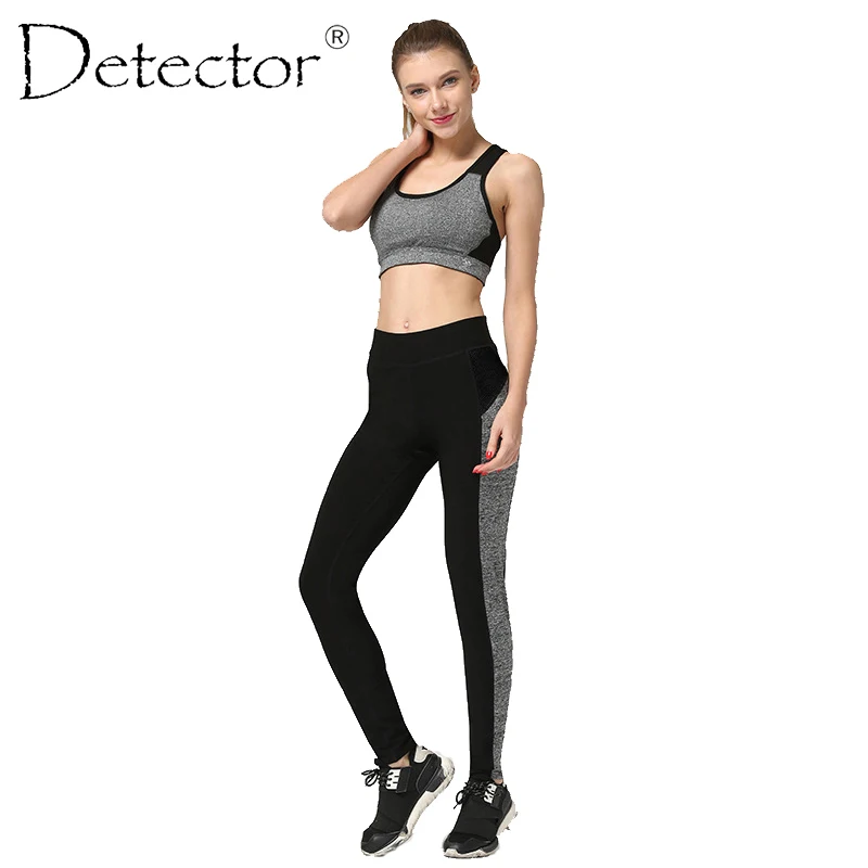 Детектор с завышенной талией из растягивающейся ткани спортивные тренировочные