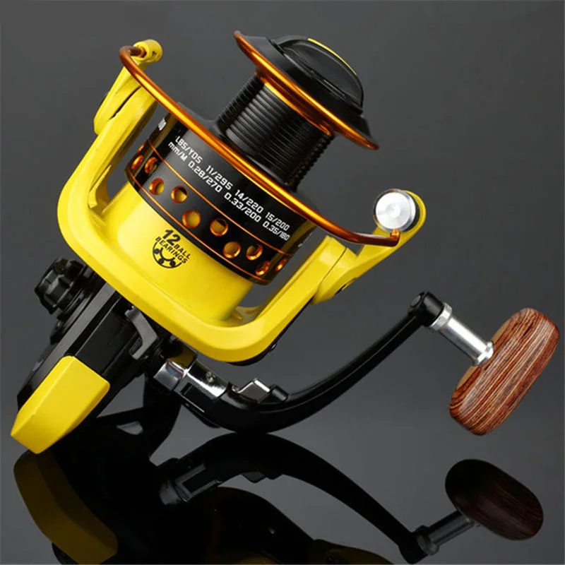 

German technology Fishing Reel 12BB 1000 -7000 spinning reel carpa molinete de pesca roda spinning wheel fishing reel LYW-1