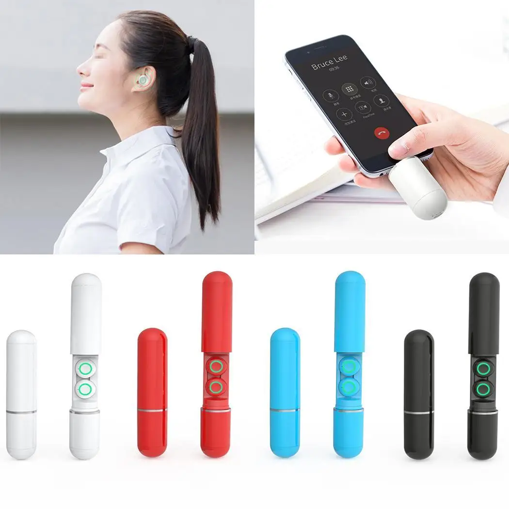 S10 Bluetooth гарнитура 5 0 стерео Спорт с зарядкой отпечатков пальцев touch Bin Power Bank 2 8 см x