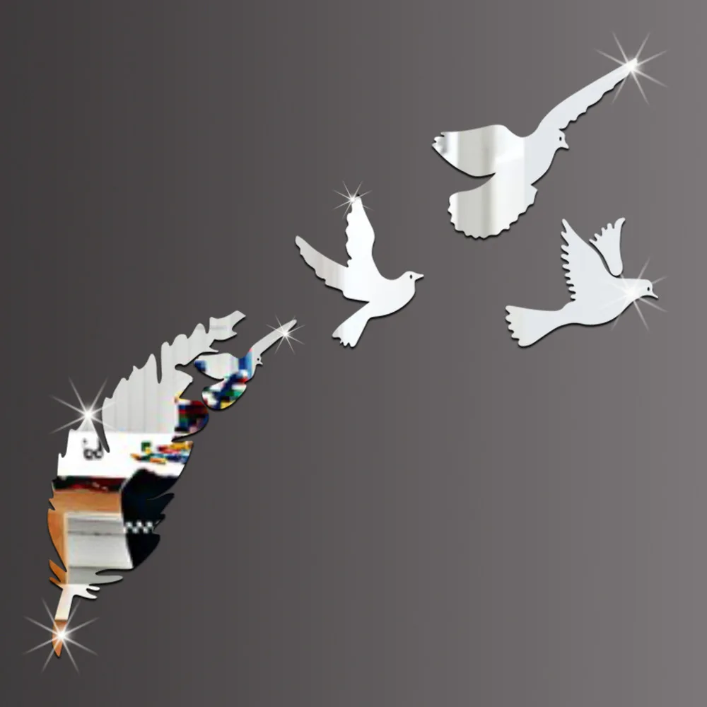 Funlife креативная Экологически чистая акриловая зеркальная паста для гостиной