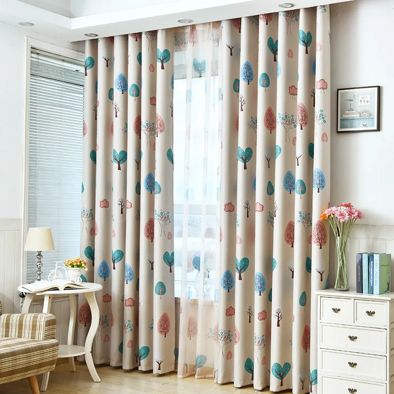 Светонепроницаемые шторы YokiSTG для гостиной детской спальни с рисунком дерева