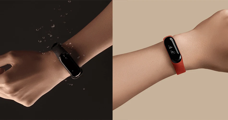 Xiaomi mi Band 3 умный Браслет mi band 3 браслет OLED часы фитнес-трекер для измерения сердечного ритма 5 АТМ Водонепроницаемый Обновление Xio mi Band 2