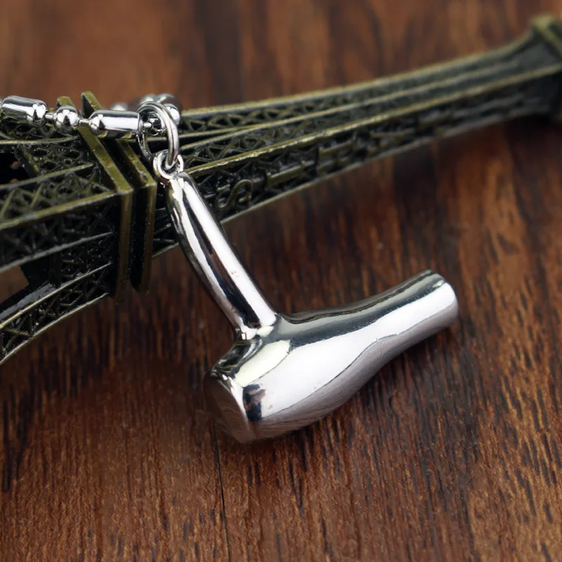 Косметолог Парикмахерская серебряное ожерелье фен/ножницы/гребень со свисающей