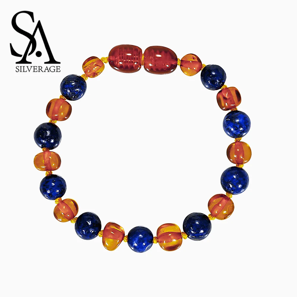 Ожерелье из натурального янтаря SA SILVERAGE классическое ожерелье Балтийского