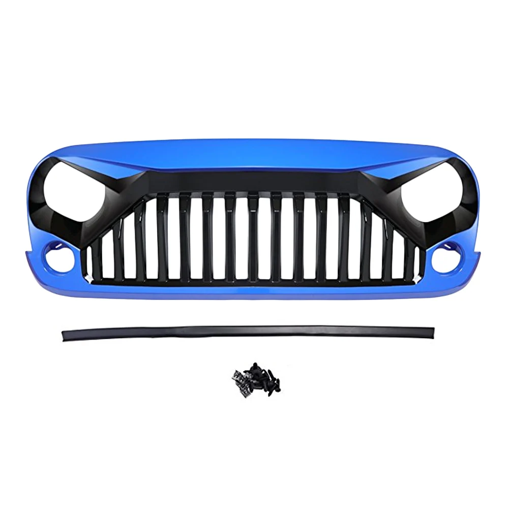 Передняя решетка радиатора для автомобиля Jeep Wrangler JK JKU Rubicon Sahara Sport 2007 2008 2009 2010 2011