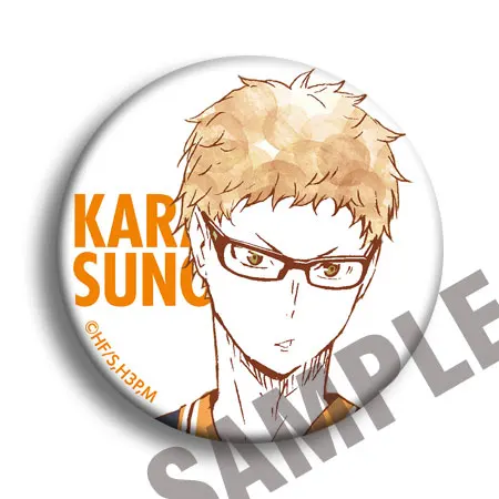 58 мм анимация Haikyu Nekoma средней школы волейбол Kozume Kenma Kiyoko Bage брошь - Окраска металла: see chart