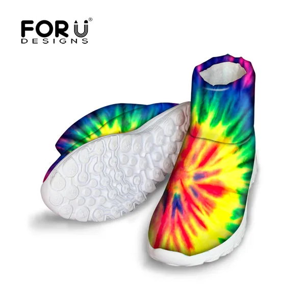 CA5282AF FORUDESIGNS/женские ботильоны; Разноцветные Женские ботинки из хлопка высокого качества с 3D принтом; теплые короткие женские ботинки; Botas Feminina - Цвет: CA5282AF