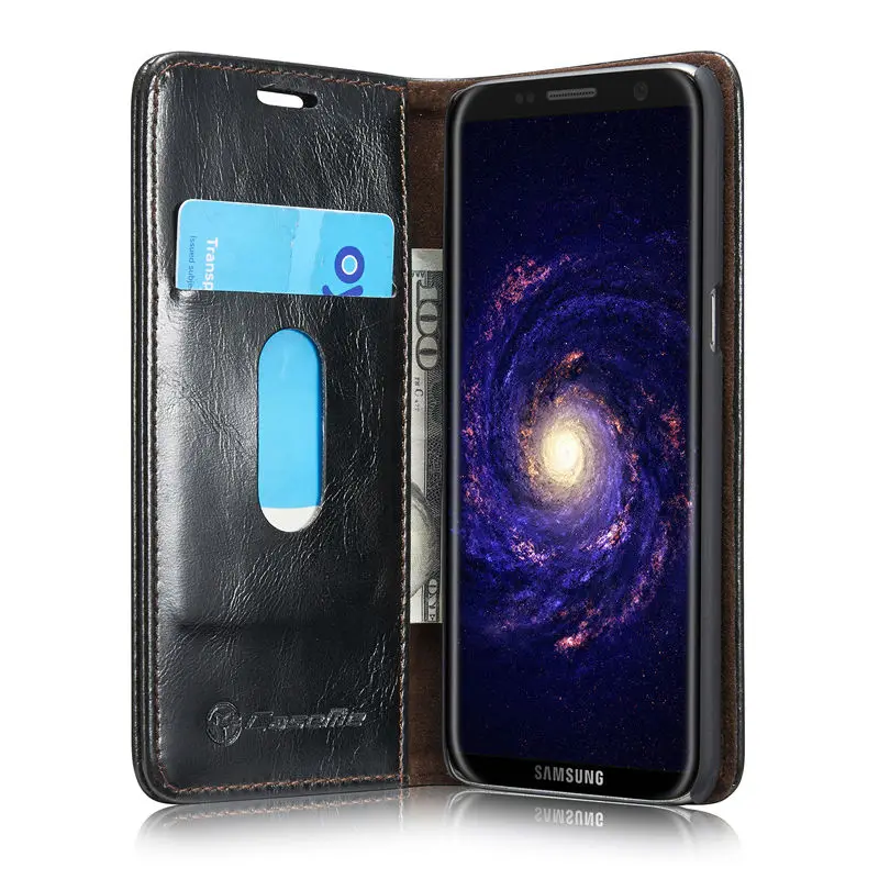 Брендовый чехол CaseMe для galaxy A3 A5 A7 S5 S5min S6 S7 Edge S8 S8Plus Note 4 5 Роскошный кожаный кошелек
