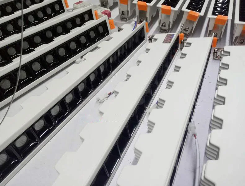 New COB LED Embedded Line Grille Light 2W 4W 10W 20W 30W Showcase Hotel Bold Lamp Clothing Store Office Light Mini Grille Light