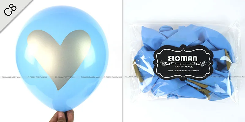 ELOMAN 12 дюймов 10 ШТ с днём рождения сердце воздушные шары на день рождения праздник свадьбу украшения у нас мальчик девочка Золотой чёрный цвета латексный шар