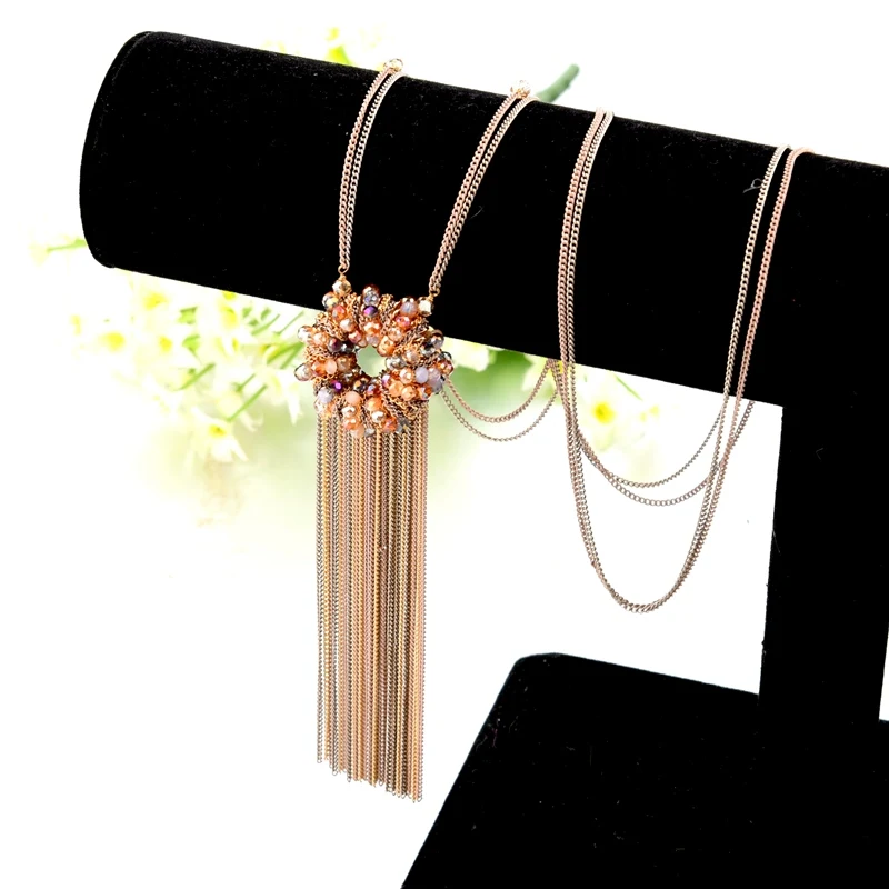 CHICVIE ожерелья из натурального камня желтого и синего цвета в стиле панк подвеска