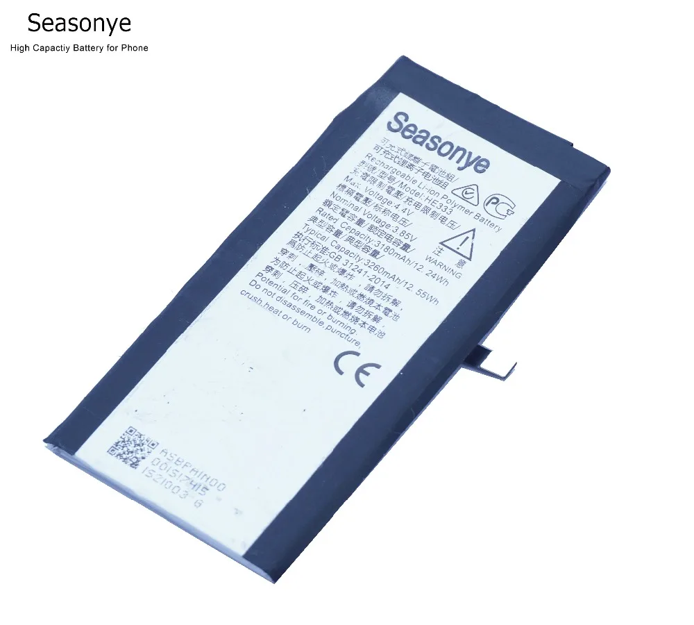 Seasonye 8PCS/LOT New Arrival 3180mAh 3.85VDC Mobile Phone Replacement Li-Polymer Battery fit for nokia HE 333 / HE333 | Мобильные