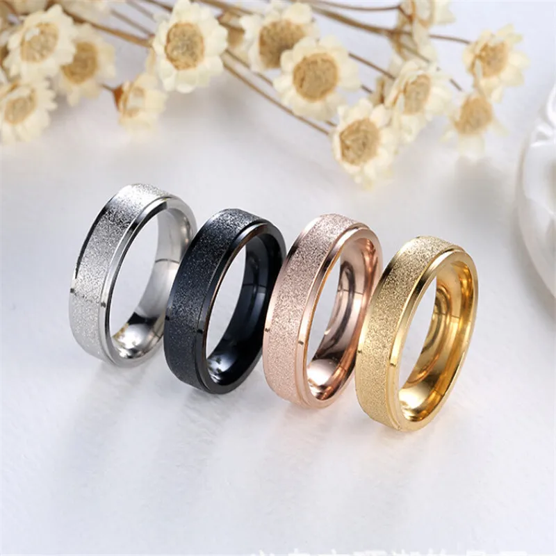 Новинка 2017 модные свадебные черные серебряные кольца женские из нержавеющей
