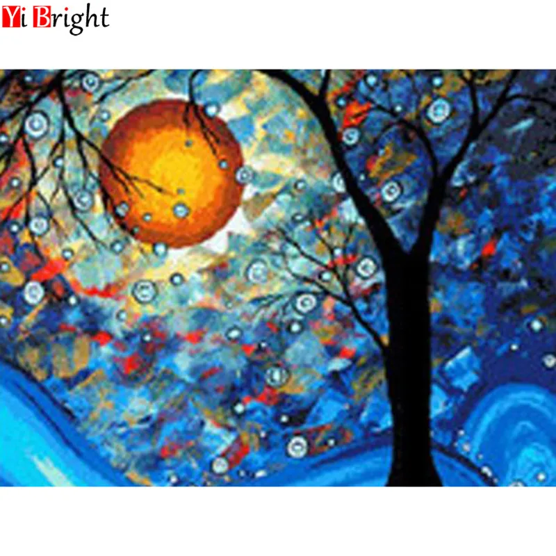 

5D Diamond Painting Cross Stitch kit night picture Gifts Round&square Full Diamond Embroidery 2019 pattern Home Decor LWR