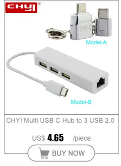 CHYI металлический type-C Мужской к USB 3,0 Женский конвертер USB C к USB 3,0 порт usb-концентратор, адаптер для Macbook Аксессуары