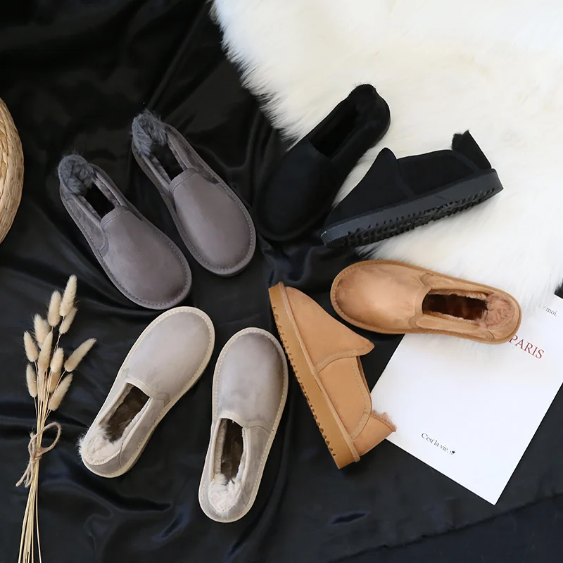 Новинка 2018 женские зимние ботинки толстая плюшевая зимняя теплая обувь модные