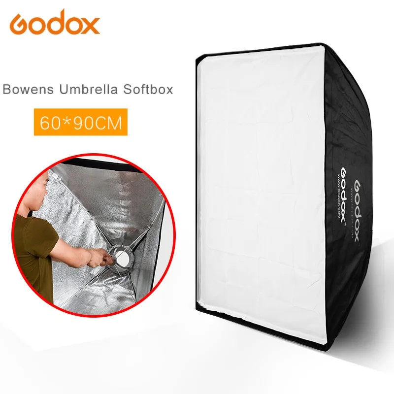 Godox SB UE 60x90 см 24 ''* 35'' портативный прямоугольный Зонт софтбокс с креплением