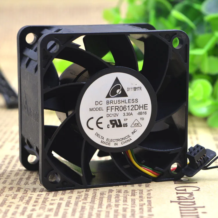 Бесплатный Delivery.12 v 3 A 6 см/6038 см Сильный большой объем воздуха вентилятор FFR0612DHE