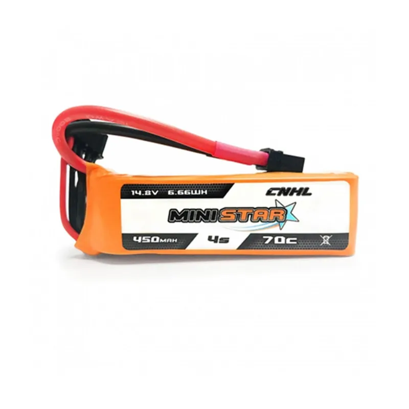 CNHL MiniStar 650 mAh/450 mAh 14,8 V 4S 70C Lipo батарея XT30U Разъем для моделей RC Мультикоптер Рамка DIY аксессуары - Цвет: 450mAh 14.8V 4S 70C