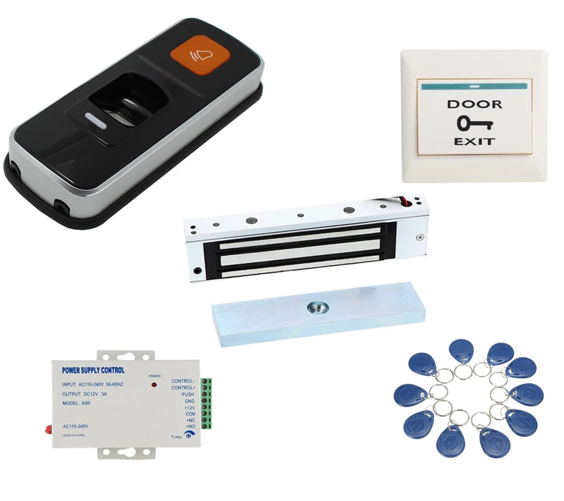 Биометрический отпечаток пальца и RFID ID 280 Электрический магнитный дверной