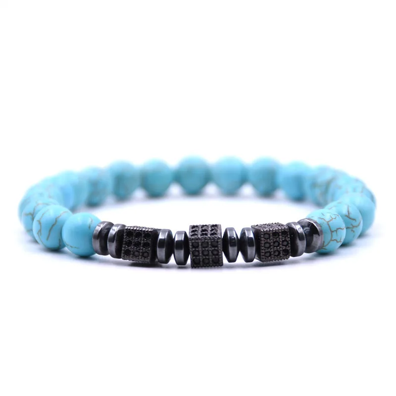 2019 новый популярный мужской и женский браслет с бусинами из натурального камня