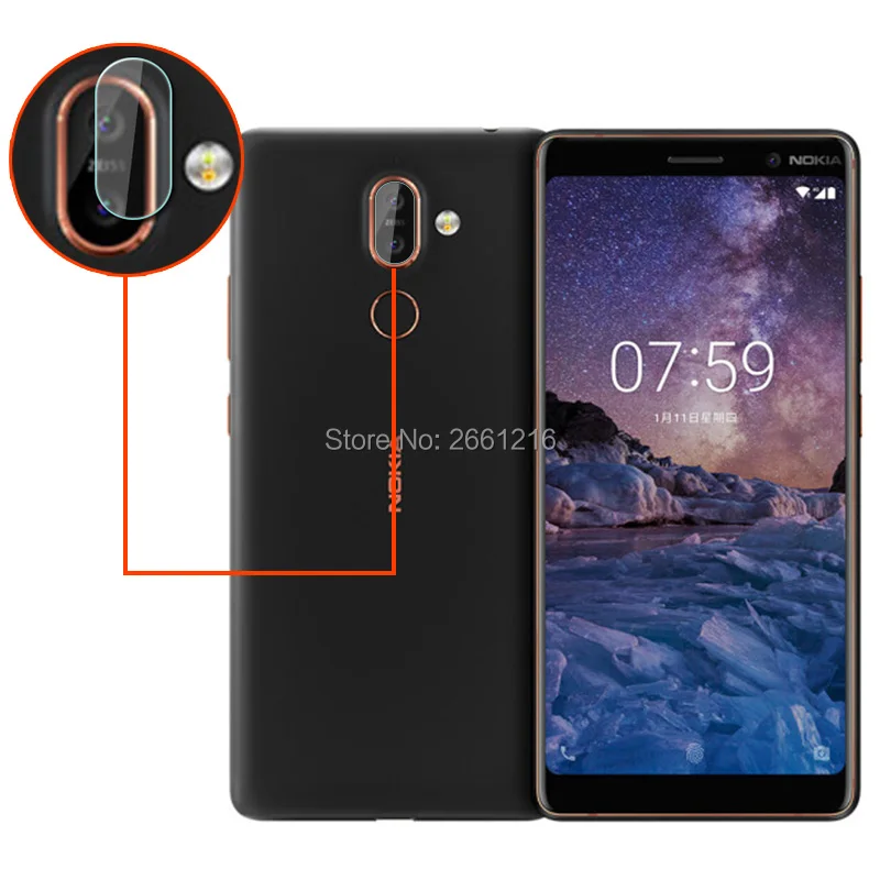3 шт. для Nokia 7 Plus 7plus TA-1046 TA-1055 Ультрапрозрачная мягкая прозрачная защитная пленка из закаленного стекла для задней панели объектива камеры