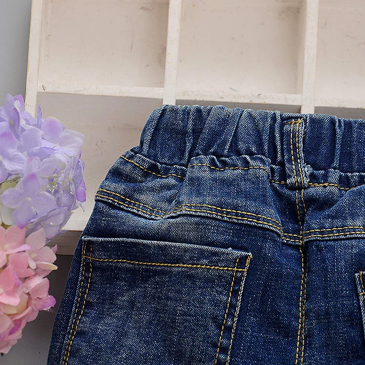 Джинсы для маленьких мальчиков 2 до 6 лет осень-весна новое поступление модные