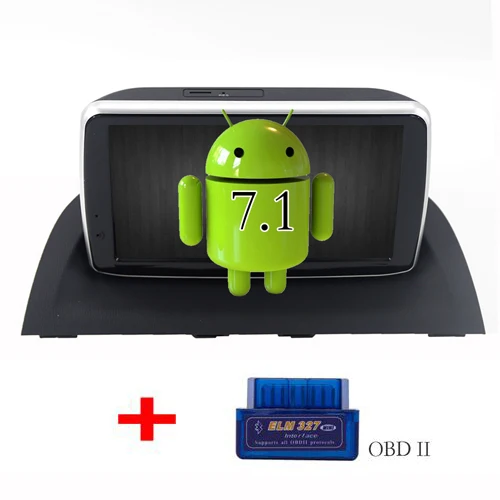 MAX для MAZDA 3 Axela Автомагнитола Android 8,1 Автомагнитола RDS 4G WiFi Bluetooth Вызов/Музыка SWC gps карта - Цвет: With OBD II