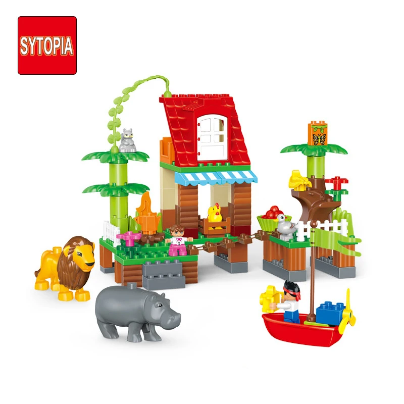 Sytopia конструктор с животными для детей большой размер обучающие игрушки малышей