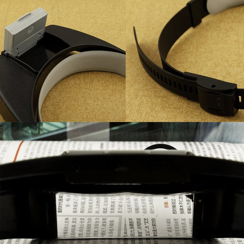 Головная повязка EYESHOT 1.5X/3X/6.5X/8X лупа с увеличительным стеклом для объектива лупа со светодиодный светильник для рукоделия/ремонта