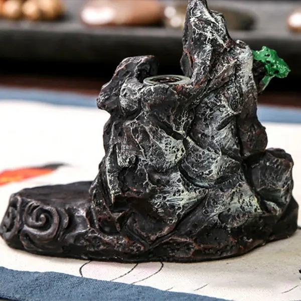 Струящаяся керамическая глазурь дыма Moutain разработан курильница ладан держатель