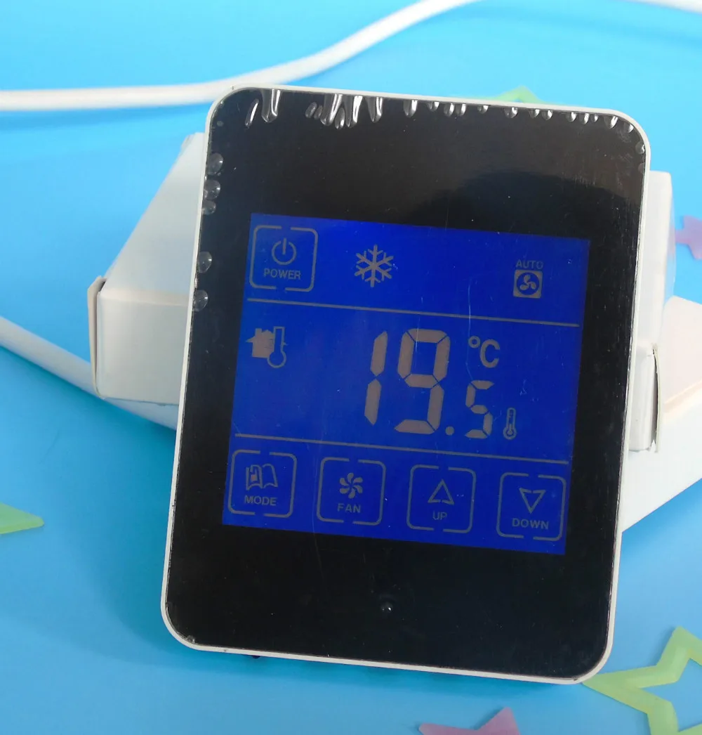 Ультра тонкий экран 2 трубы ЖК Кнопка цифровой кондиционер вентилятор