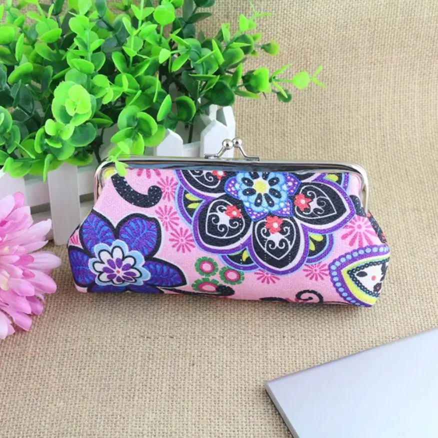 Женская сумка винтажный Ретро кошелек с принтом|long wallet|carteras mujerprinted long wallet |