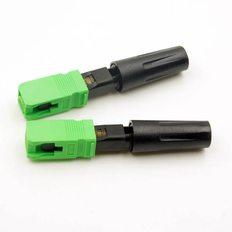 

High Quality 10PCS FTTH SC APC Optical fiber quick connector SCAPC 0.9MM Embedded FTTH Fiber Optic Fast Connector single-mode